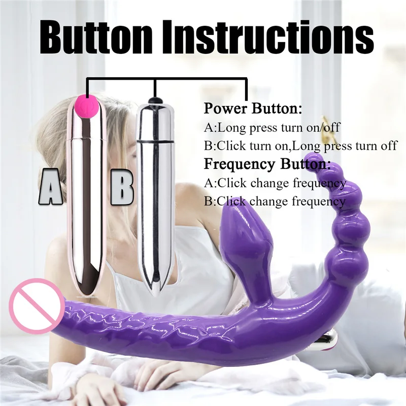 Double Penetration Vibrating Strap On Dildo Double Penetration Vibrating Strap On Dildo