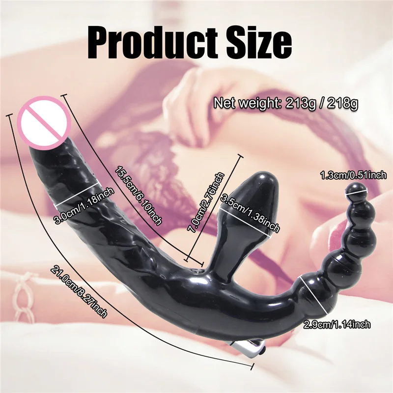 Double Penetration Vibrating Strap On Dildo Double Penetration Vibrating Strap On Dildo