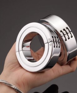 Three Layers Metal Cock Ring Metal Penis Stretcher Delay Time Testicles Enhance Erection Bondage Ejaculation Sex Toys For Men 18