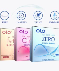 Erotic Condoms 3PCS Ultrathin Sex Toys Dotted Granular Sex Accessories Tight Waist Penis Sleeve for Men Delay Ejaculation Orgasm