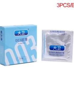 3PCS Super Thin Condoms Intimate Condom Sex Toys Ultrathin for Men Slim Penis Sleeve Large Lubricated Adult Game Sex Product 18+